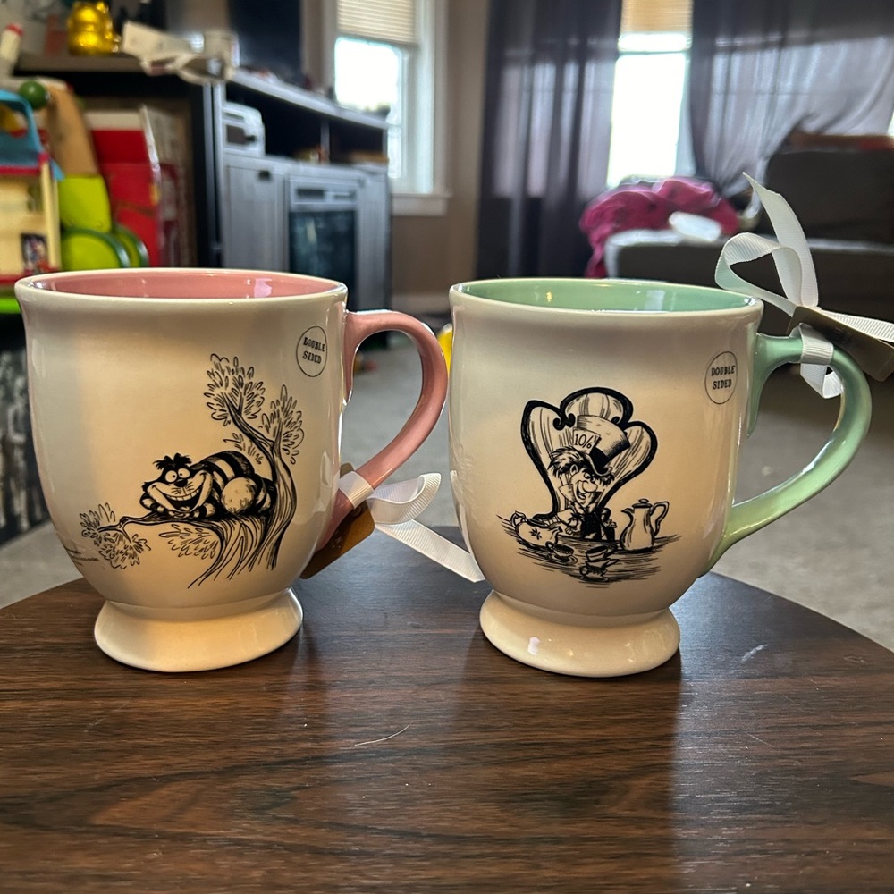 Disney Alice in wonderland Rae Dunn mugs